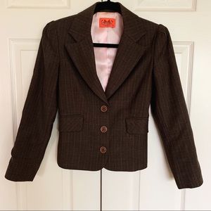 Juicy Couture 100% Wool Blazer Size P